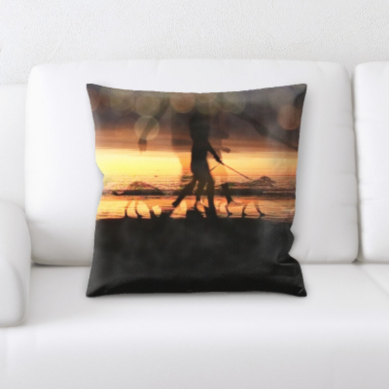 Microsuede Throw Pillow