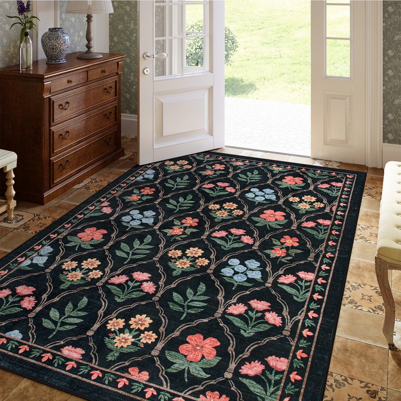 Tapis de Noël antidérapant de Noël, Rectangle 5 pi x 7 pi