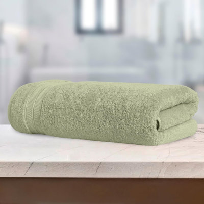 Elegant Comfort 100% Turkish Cotton Viscose Jumbo Bath Towel - Hotel Spa Quality Extra Large 35 X 70 Inch Bath Towel Ultra Soft