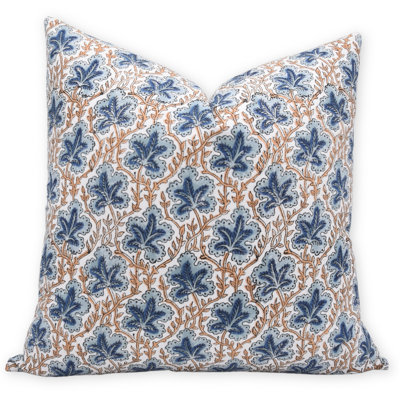 Floral Cotton Indoor/Outdoor Pillow Cover