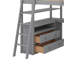 Lit mezzanine double avec bureau, tablettes et 2 tiroirs-1118267899