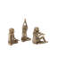 3 Piece Zen Monkey Figurine Set