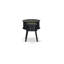 Ensemble de 1 petite table ronde bleu marine avec tiroir Gordon, paquet de 1, finition bleu marine-12784444