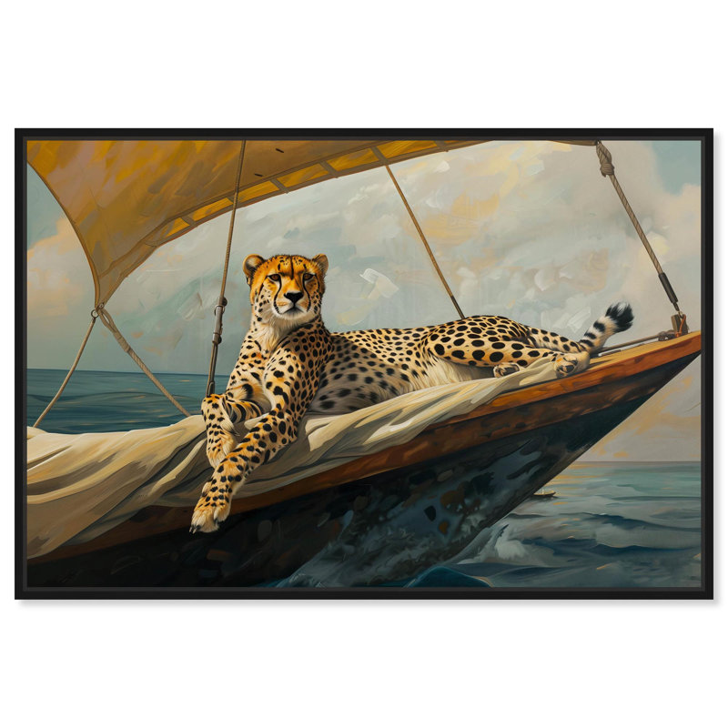 Art sur toile, art moderne, H 25 po x l 37 po, Cadre flottant noir