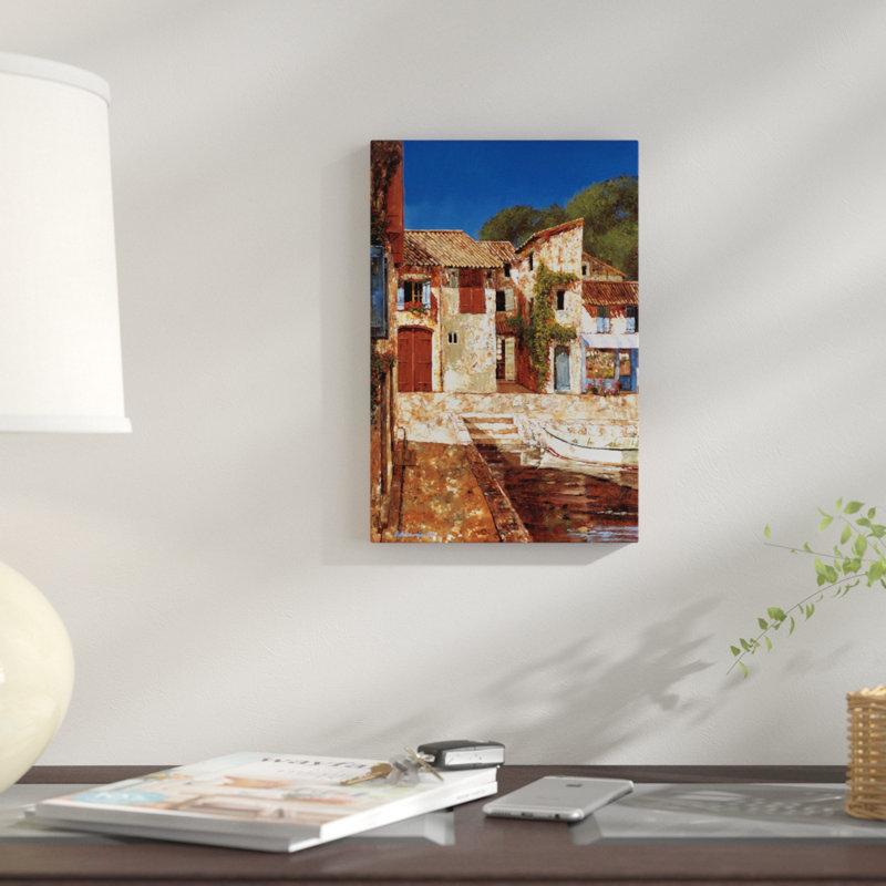 «Quiet Days of Summer», reproduction sur toile, H 18 po x l 12 po x P 1,5 po, Pas de tapis, Toile tendue