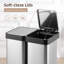 Poubelle à couvercle en acier 10 gallons-92714968