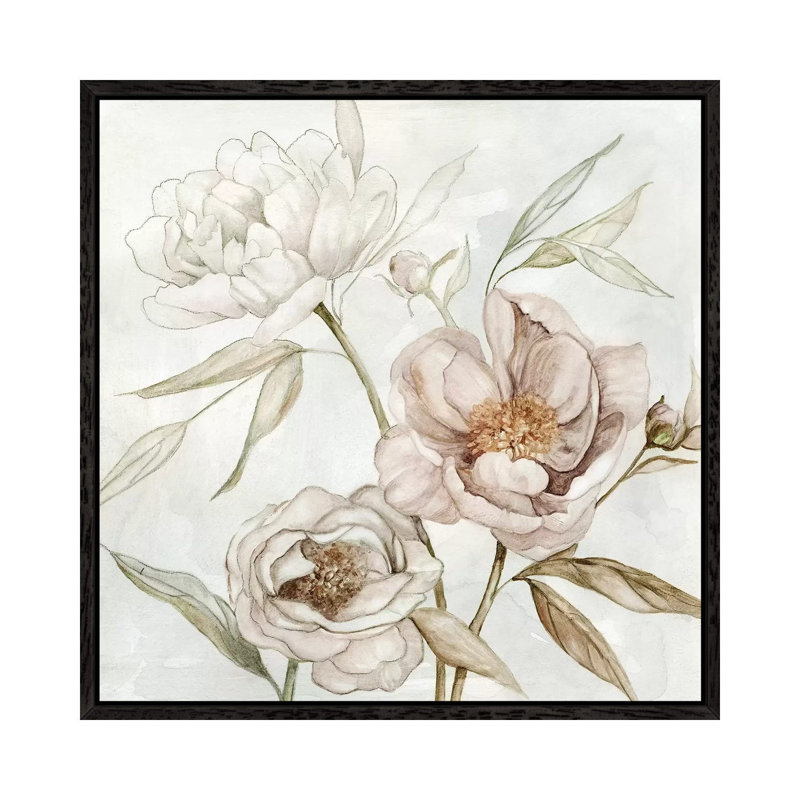 Washed Botanical I by Carol Robinson - Print on Canvas, 93.98 cm H x 93.98 cm W, Black Framed