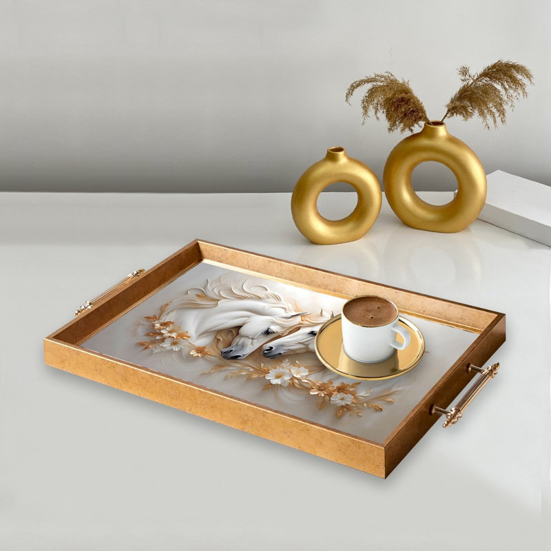 Élégant plateau en verre de 19,7 po x 11,4 po x 1,4 po | Fabrication 100% verre durable | Facile à nettoyer avec un chiffon humide | Idéal pour le service, la présentation décorative et l'organisation | Ajout élégant à la décoration intérieure