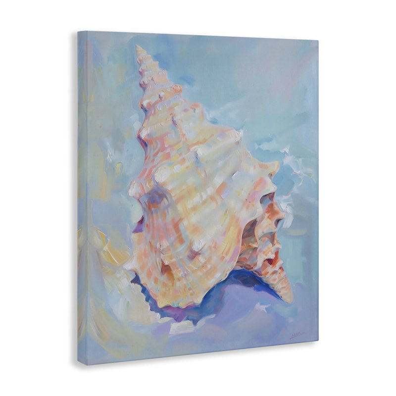  «Coastal Conch Shell» par Arlington Prints, H 20 po x l 16 po