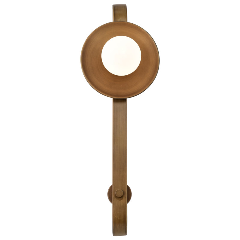 Dokken Dimmable Bath Sconce, Natural Brass
