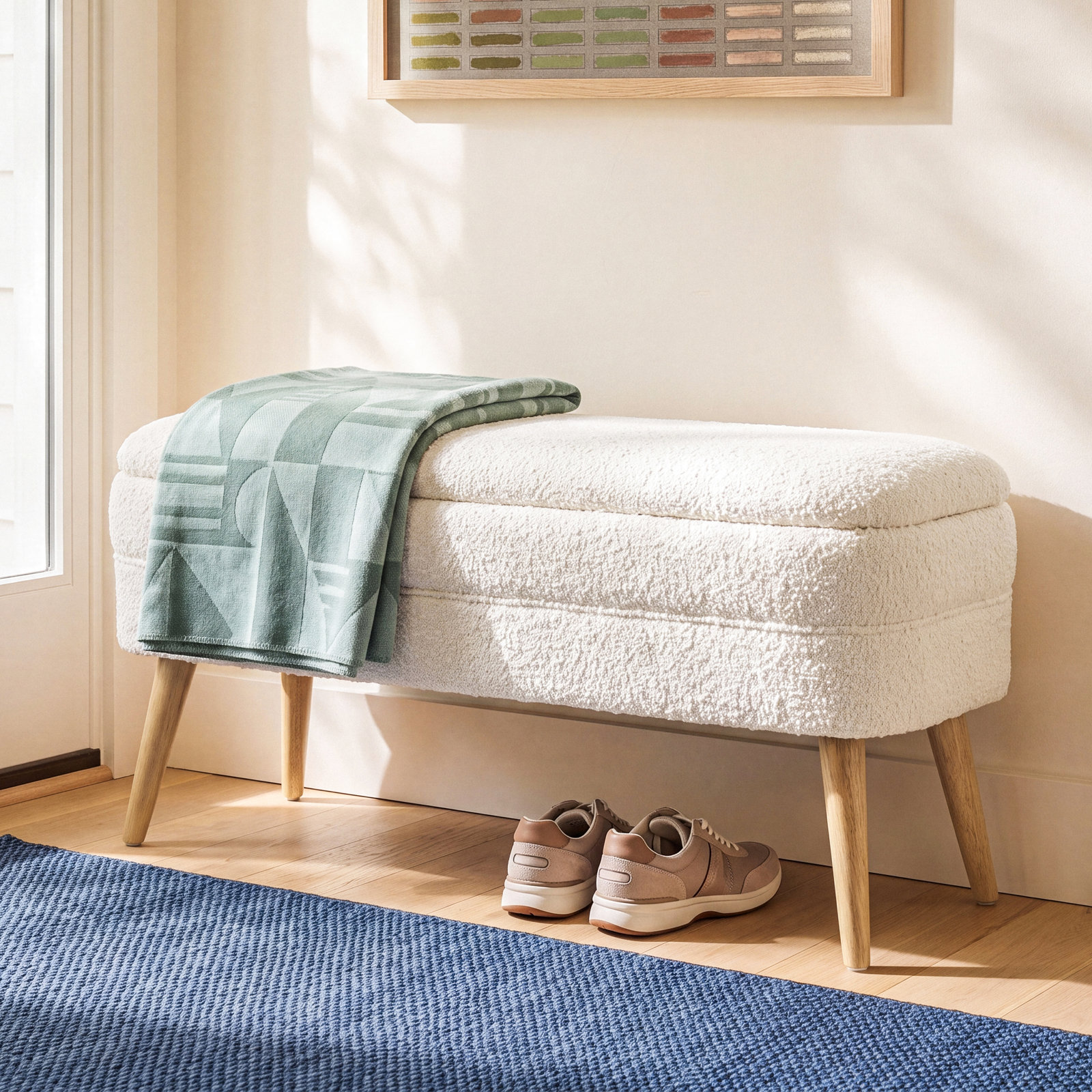 Atchison 40" Entryway Bench, White