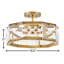 Jolie 1 -Light 19.5" LED Semi Flush Mount