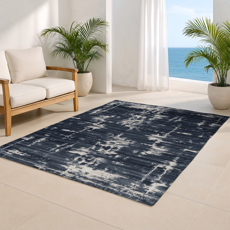 Tapis gris abstrait intérieur et extérieur, Rectangulaire 2 pi x 3 pi