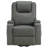 Armstrong Upholstered Power Lift Massage Recliner Grey-531906690