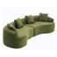 Canapé modulaire en chenille 2 pièces - Sans assemblage requis-831060618