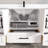 Difiore 60'' Single Bathroom Vanity with Quartz Top-1404310900