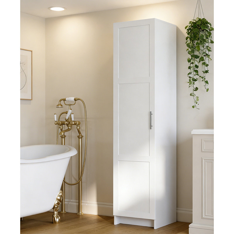 70.87" Tall Narrow Storage Cabinet, white