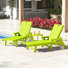 Ensemble de 3 chaises longues inclinables Vinnie