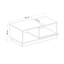 Table basse à piédestal avec rangement Jeno