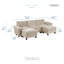 Canapé modulaire Snyder 120,5 po - Canapé modulaire modulaire en chenille avec fabrication en contreplaqué durable-108116082