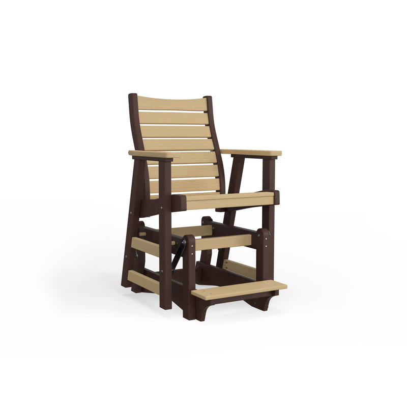 Bristol Outdoor Bar Stool, Chocolate Brown, White