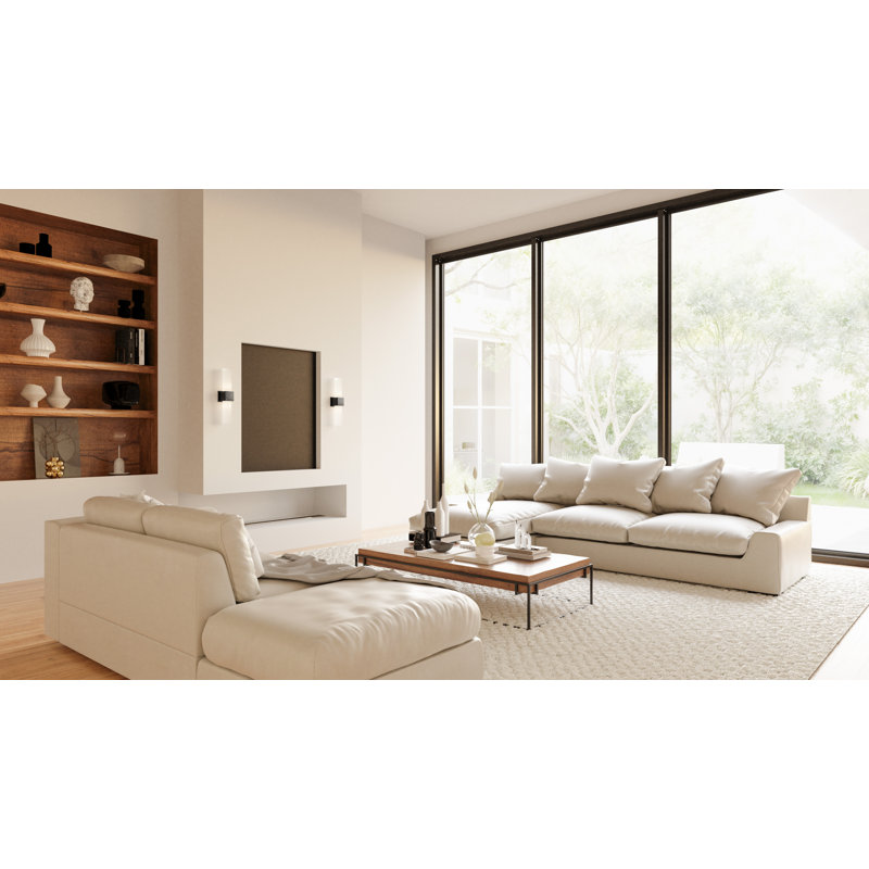 Arline 2-Light Bronze Wall Sconce, Matte Black