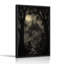 Impression sur toile, "Gothic Castle on Hill with Full Moon And Misty Halloween"-1072789800