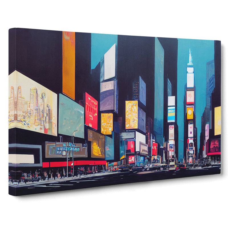 New York Times Square Art Vol.7 - Wrapped Canvas Print, 40cm H x 60cm W x 3cm D