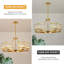 Vallonia 6 Light Dimmable Wagon Wheel Chandelier-154292631