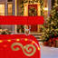 5 pi Décoration d'extérieur de Noël avec compte à rebours illuminé avec télécommande et DEL blanc chaud