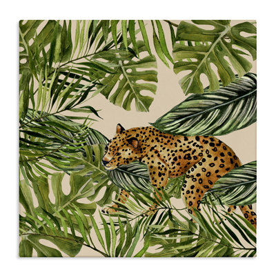«Botanical Leopard on Branch», art mural par Janet Tava