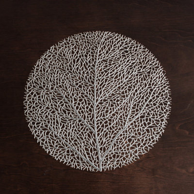 Vida Faux Leather Round Placemats