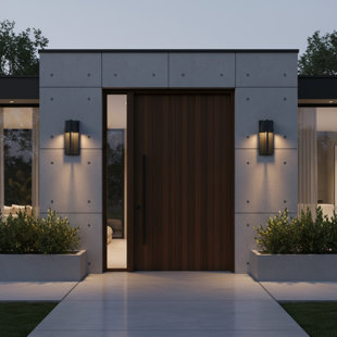 Modern LED Outdoor Wall Lights Waterproof Weather Resistant Warm Light Dimmable Wall Sconces