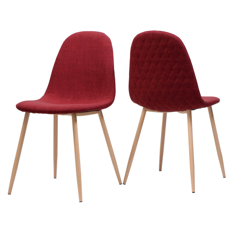 Daniyel 20'' H Upholstered Side Chair, Red