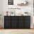 Sideboard Buffet Cabinet with 2/4 Drawers, Large Coffee Storage Table for Kitchen, Dining & Living Room-1766674156