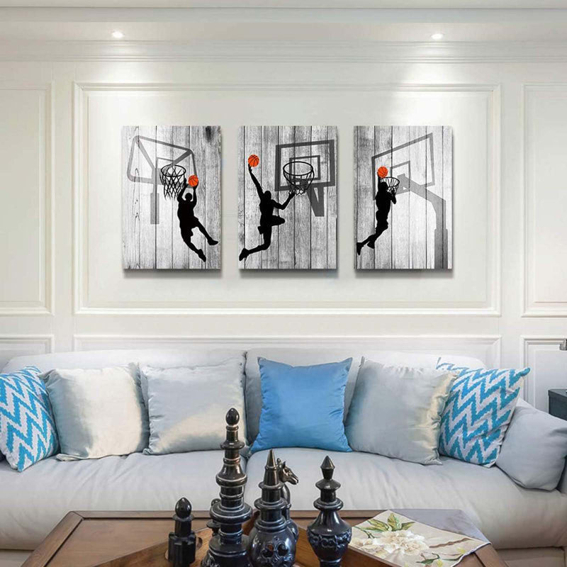 3 Piece Wrapped Canvas Print, 60 cm H x 40 cm W