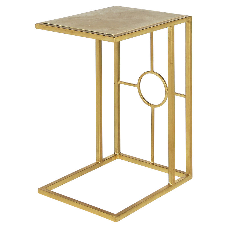 Hampton Martini C End Table, Lite Travertine
