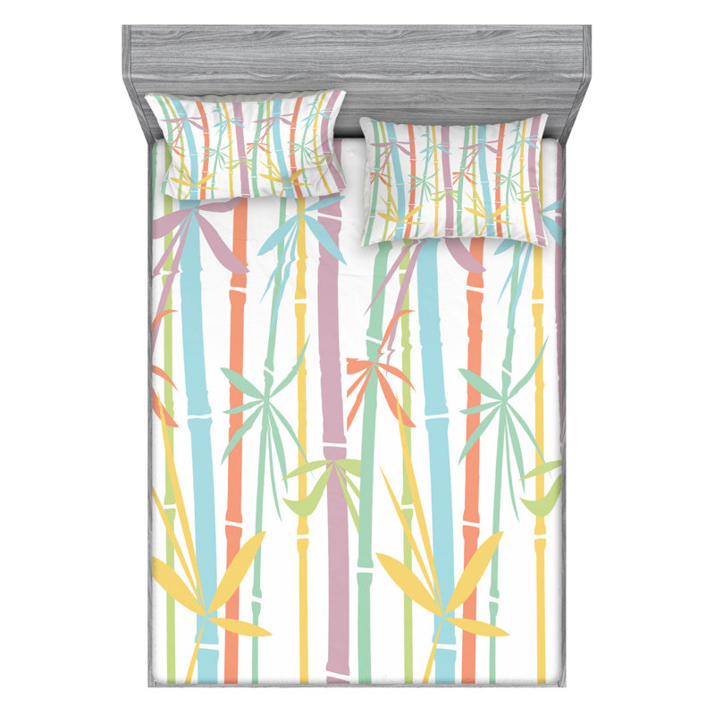 Microfiber Sheet Set, Queen Sheet Set with Fitted Sheet