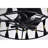 Helle 25 Inch Elegant Matte Black Ceiling Fan With Remote