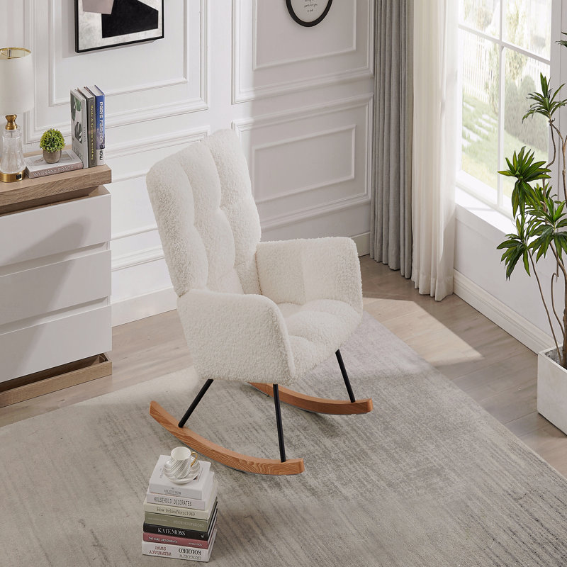 Fauteuil d'appoint rembourré en tissu Comfy