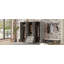 Rangement pour garde-robe en bois à 6 portes avec 6 grands tiroirs