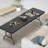 8 Ft Black Plastic Rectangular Folding Table Portable Long Table