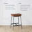 2-Pack Upholstered Counter Height Saddle Bar Stool-1133445345-1140107954