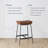 Upholstered Counter Height Saddle Bar Stool-1133445345-1140107955