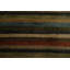 Modern Gabbeh Style Oriental Rug 3x6 Featuring Bold Striped Edges
