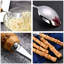 Ensemble 20 pièces de couteaux en bambou de qualité supérieure en acier inoxydable 304 - Couteau à steak et fourchette pour le restaurant, les repas à la maison, les couverts élégants et durables