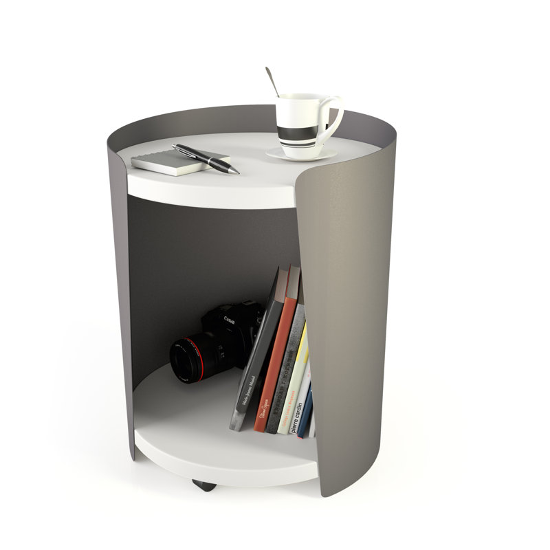 Madisen Tray Top End Table, Grey, White