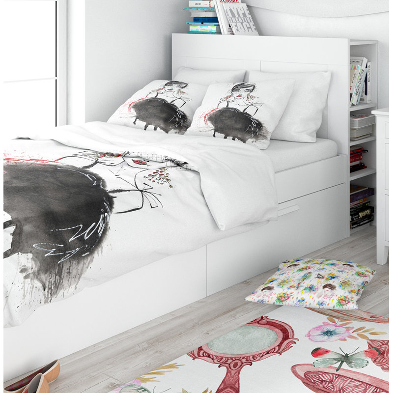 Modern & Contemporary Abstract Duvet Cover, King Duvet Cover + 2 Shams