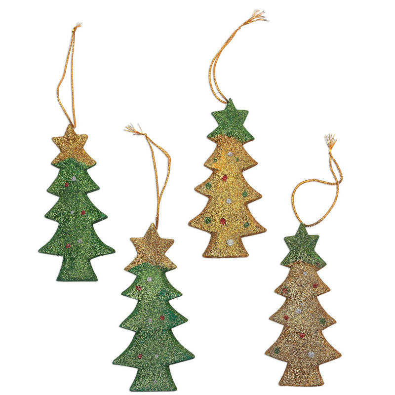 5.5'' Wood Holiday Shaped Ornament