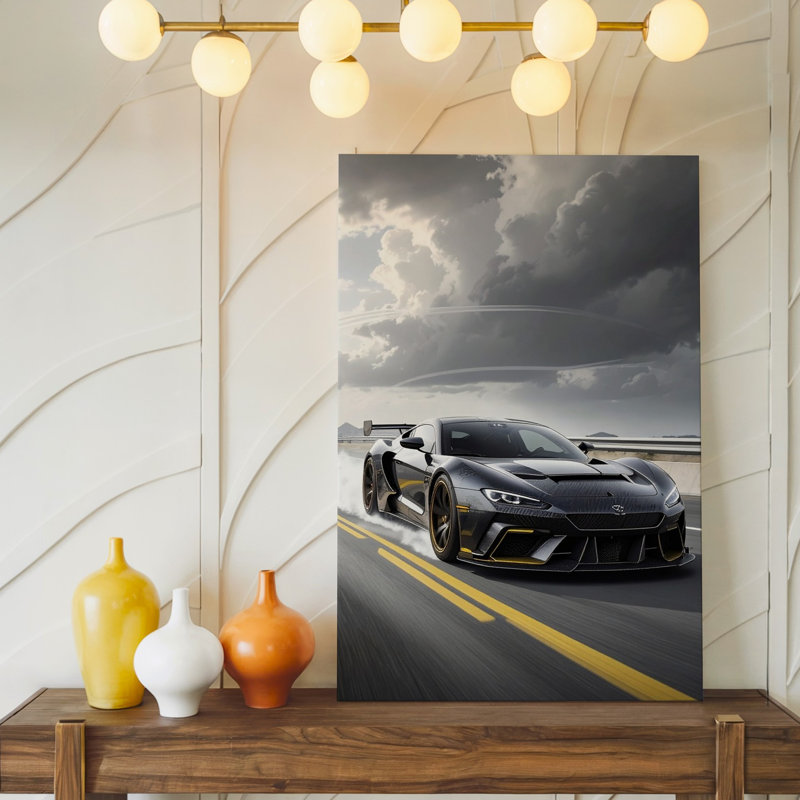 Toile, art mural Lamborghini Centenario High Speed, sport automobile dramatique, prêt à accrocher, H 30 po x l 20 po